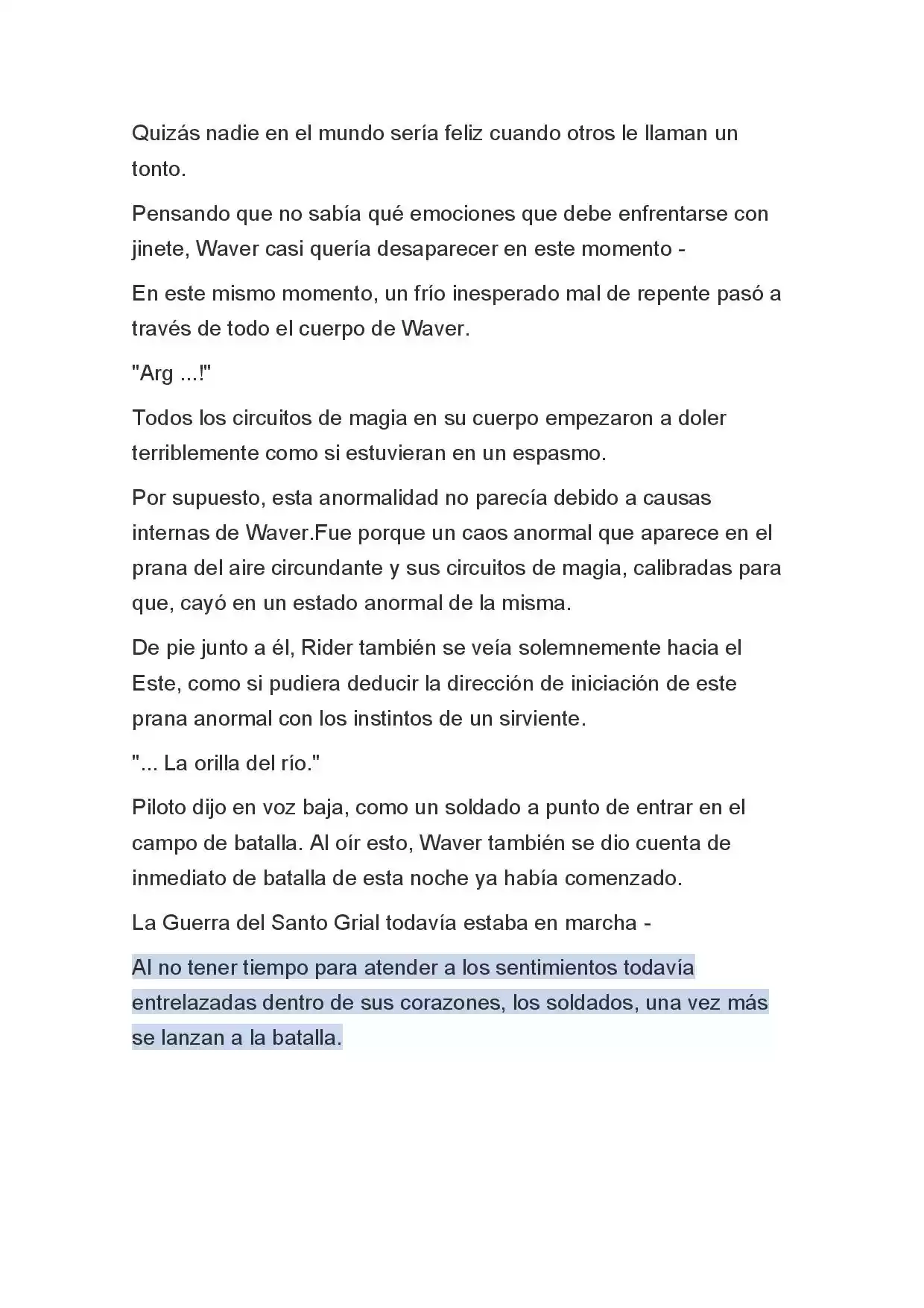 Fate Zero Novela capítulo 48 página 24