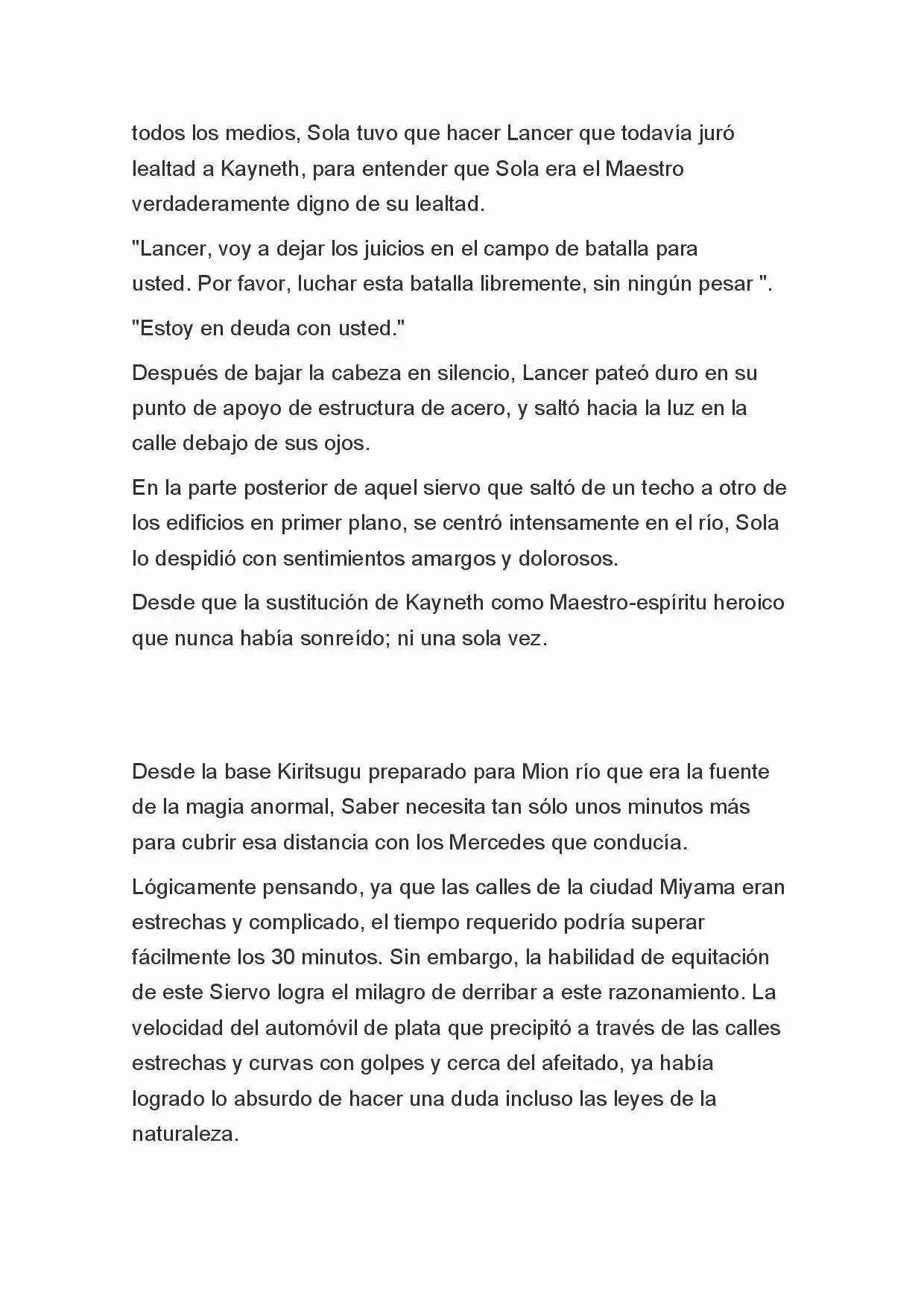 Fate Zero Novela capítulo 49 página 4
