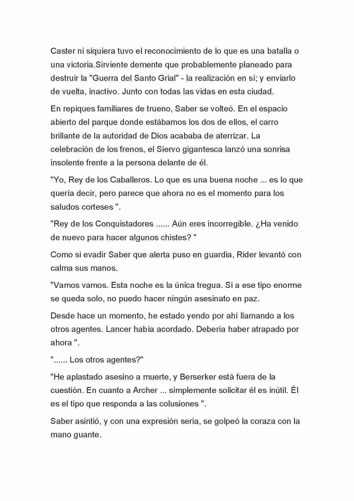 Fate Zero Novela capítulo 49 página 10