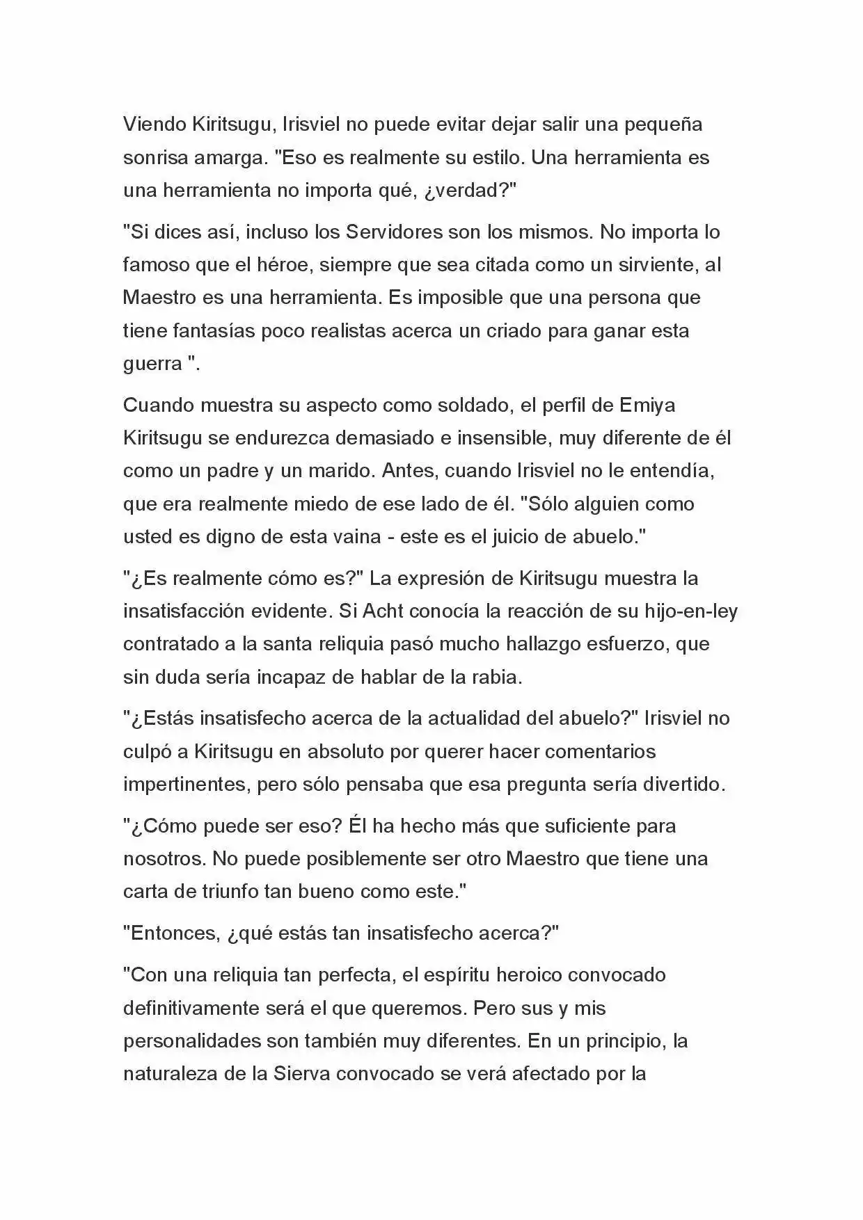 Fate Zero Novela capítulo 5 página 6