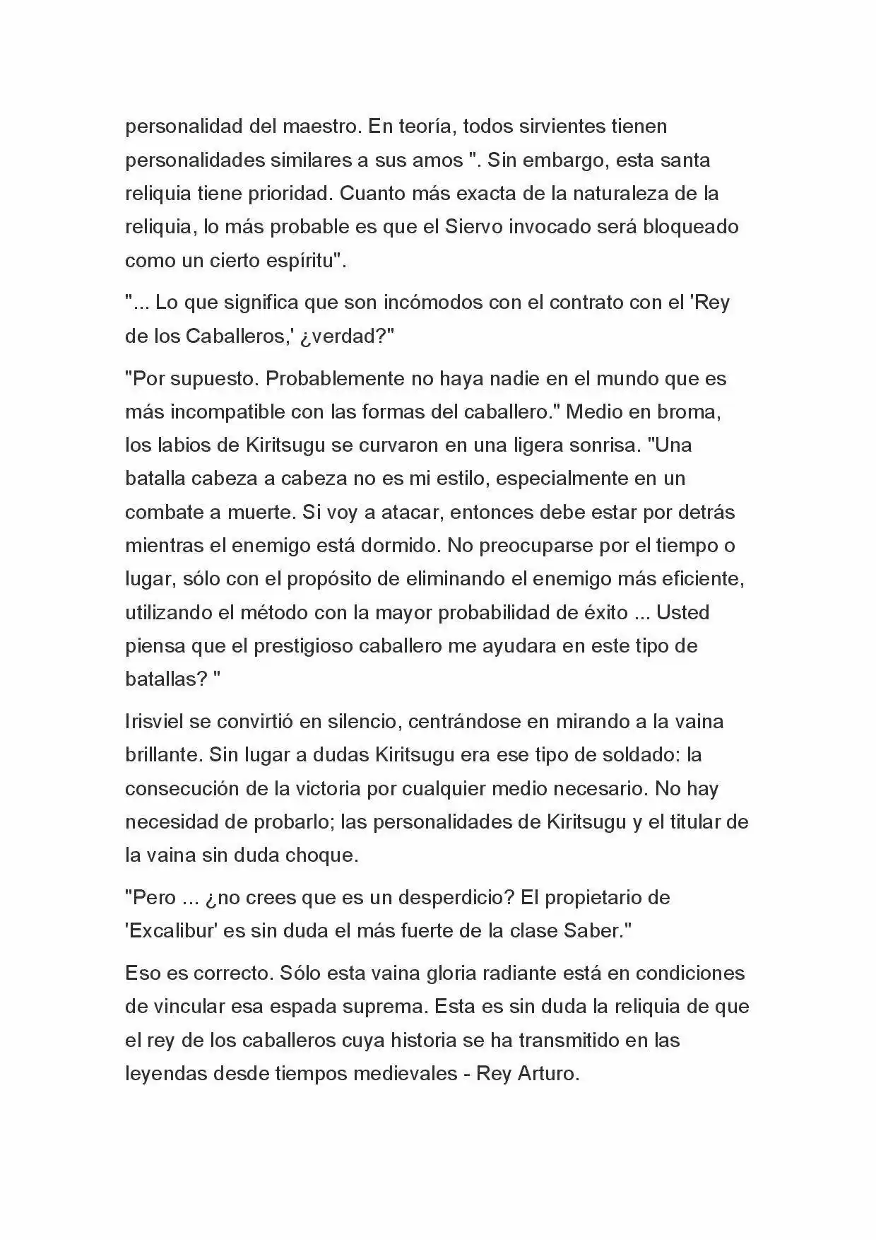 Fate Zero Novela capítulo 5 página 7