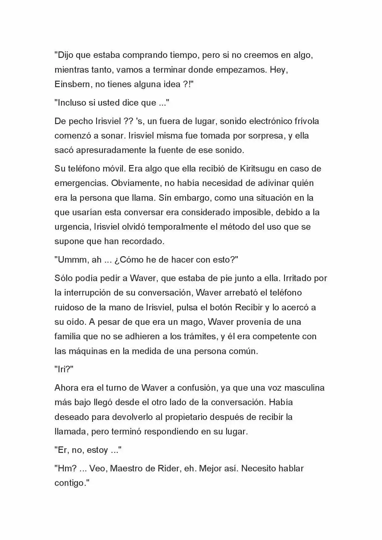 Fate Zero Novela capítulo 52 página 6