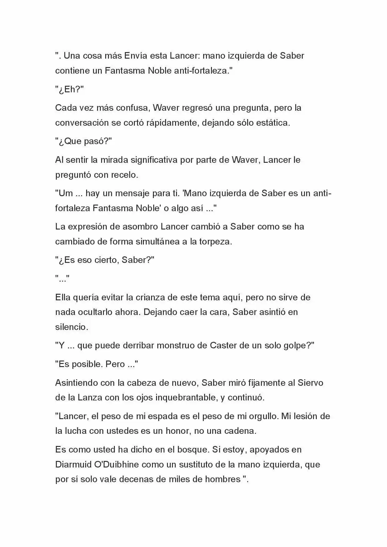 Fate Zero Novela capítulo 52 página 8