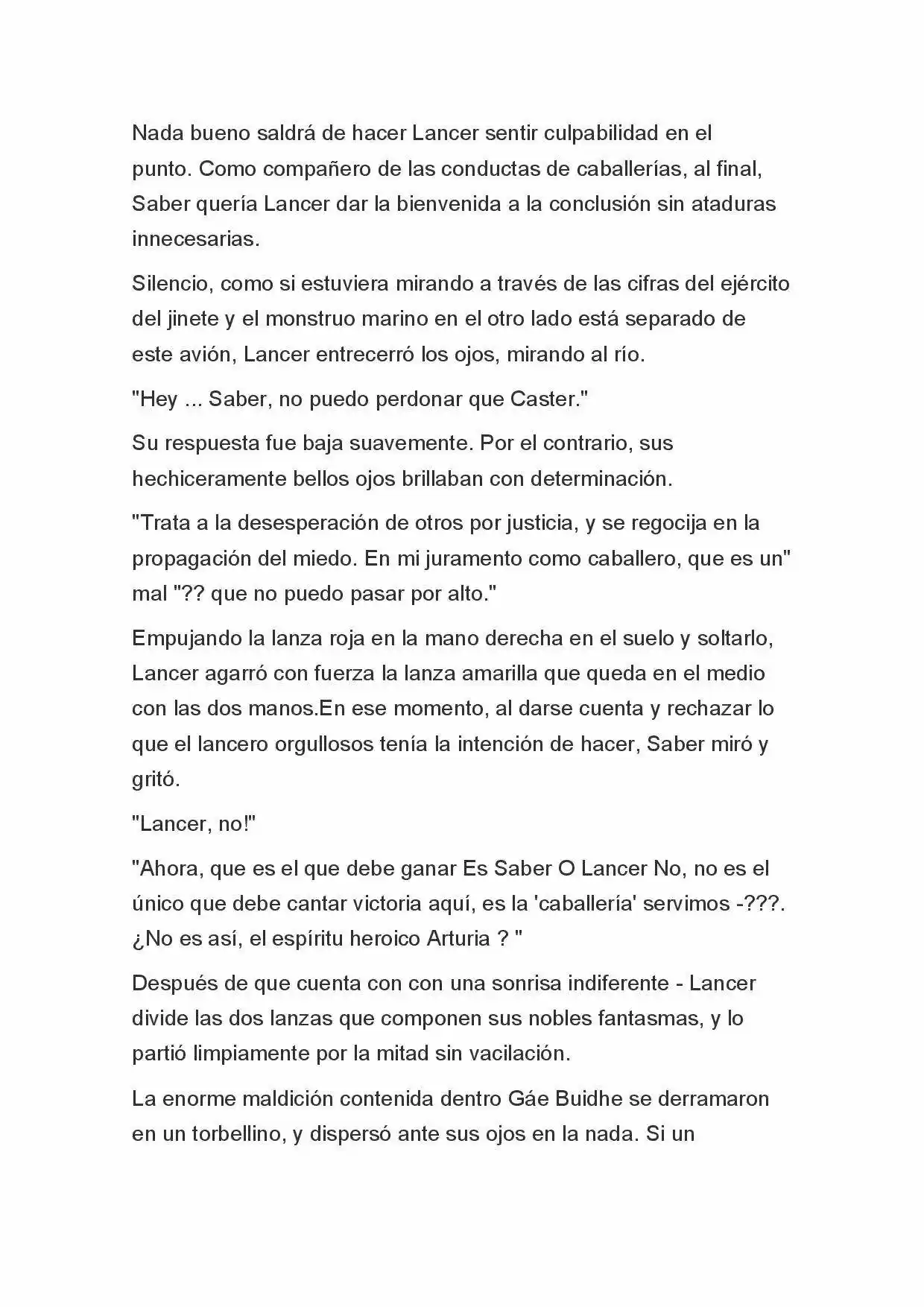 Fate Zero Novela capítulo 52 página 9