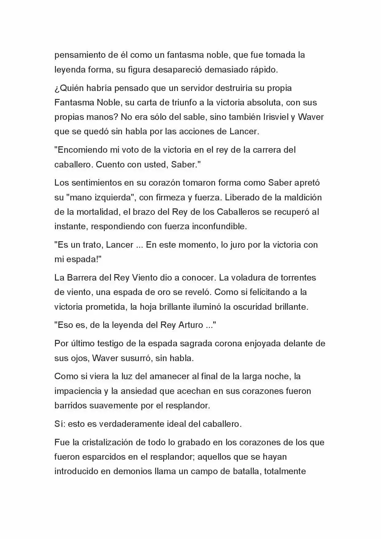 Fate Zero Novela capítulo 52 página 10