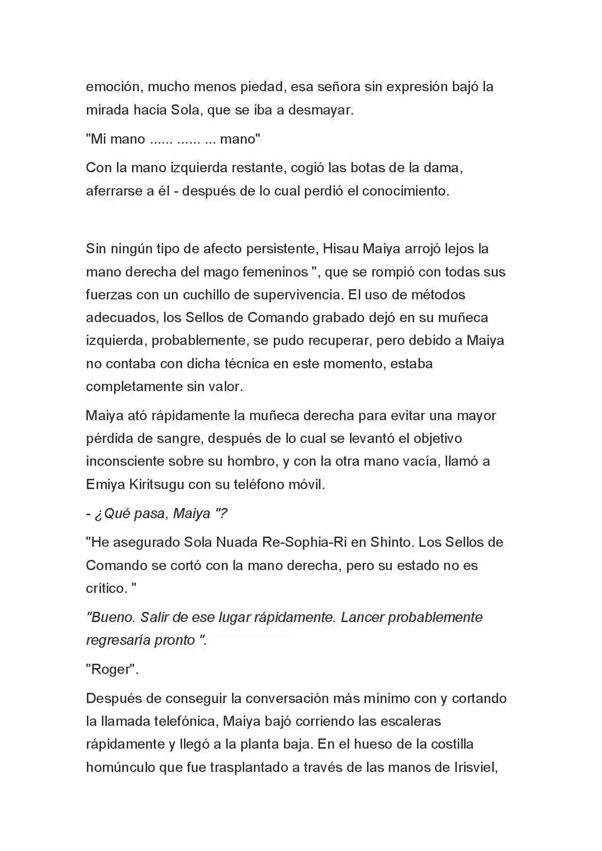 Fate Zero Novela capítulo 54 página 4