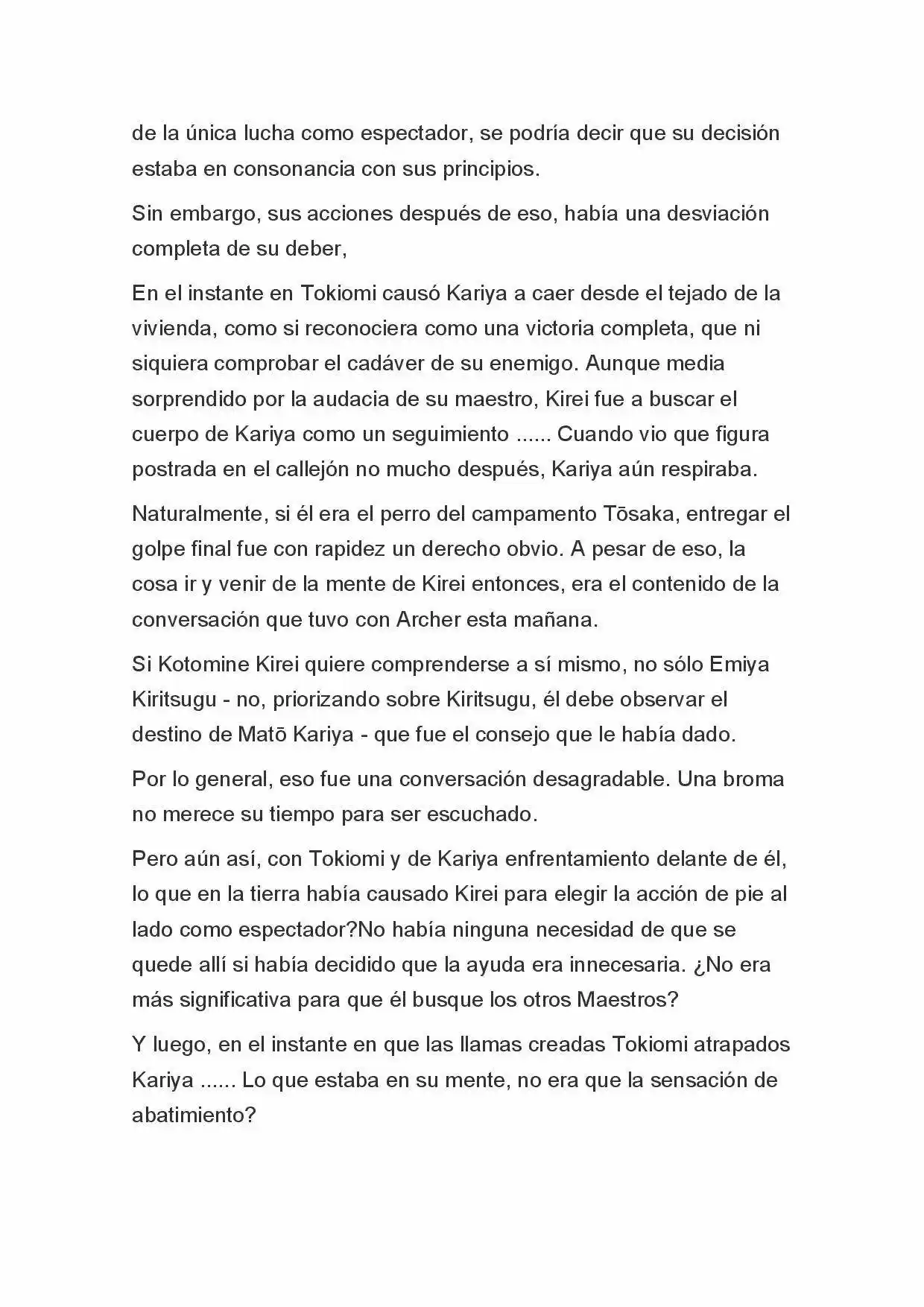 Fate Zero Novela capítulo 54 página 7