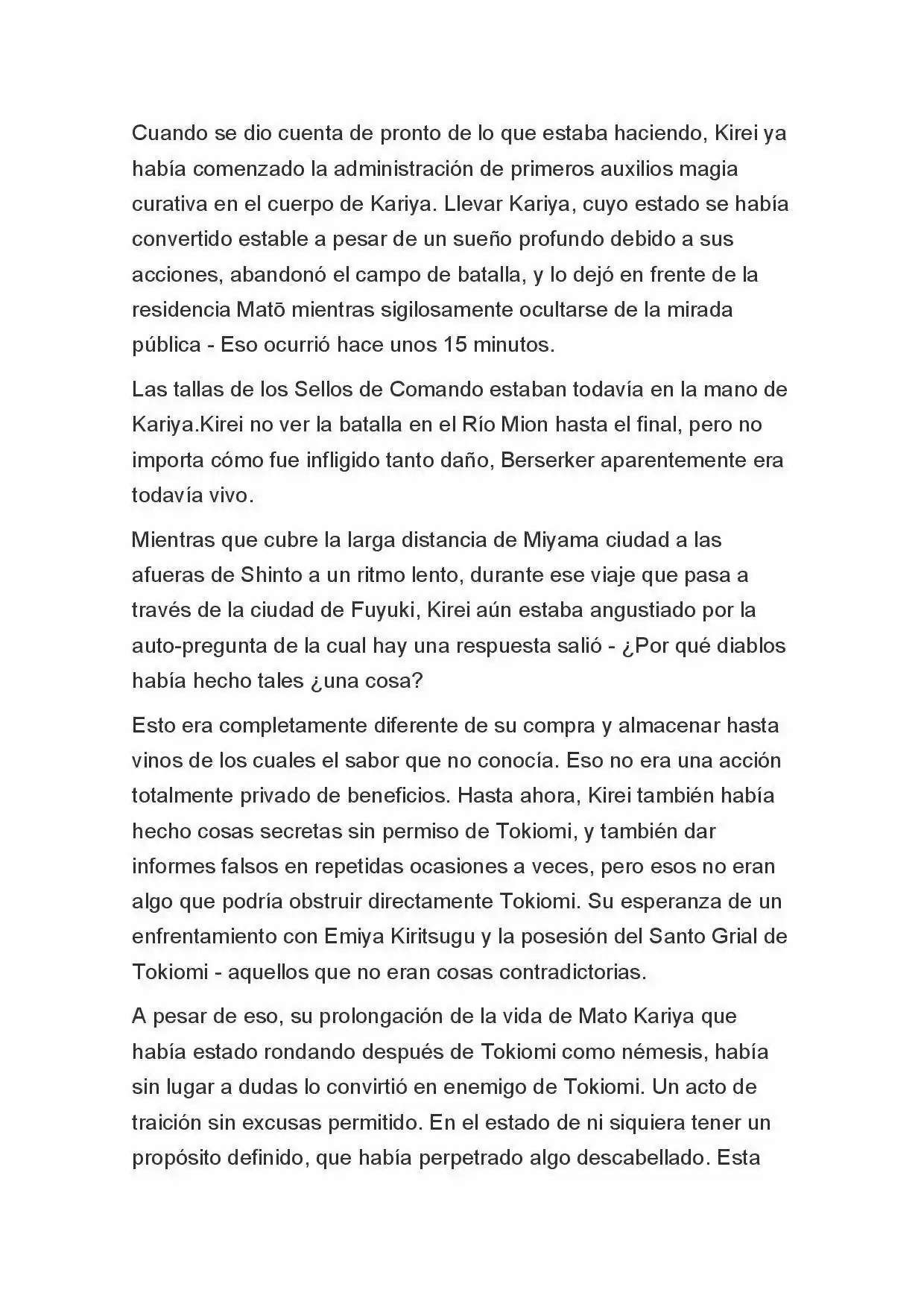Fate Zero Novela capítulo 54 página 8