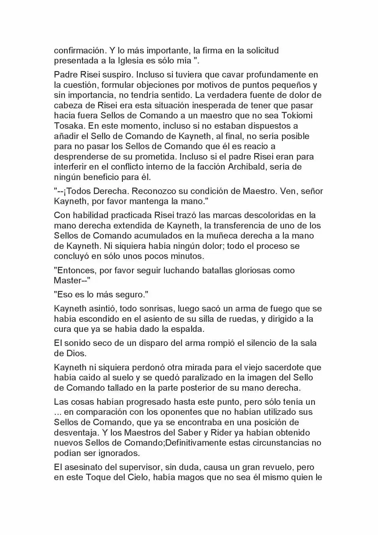 Fate Zero Novela capítulo 55 página 4