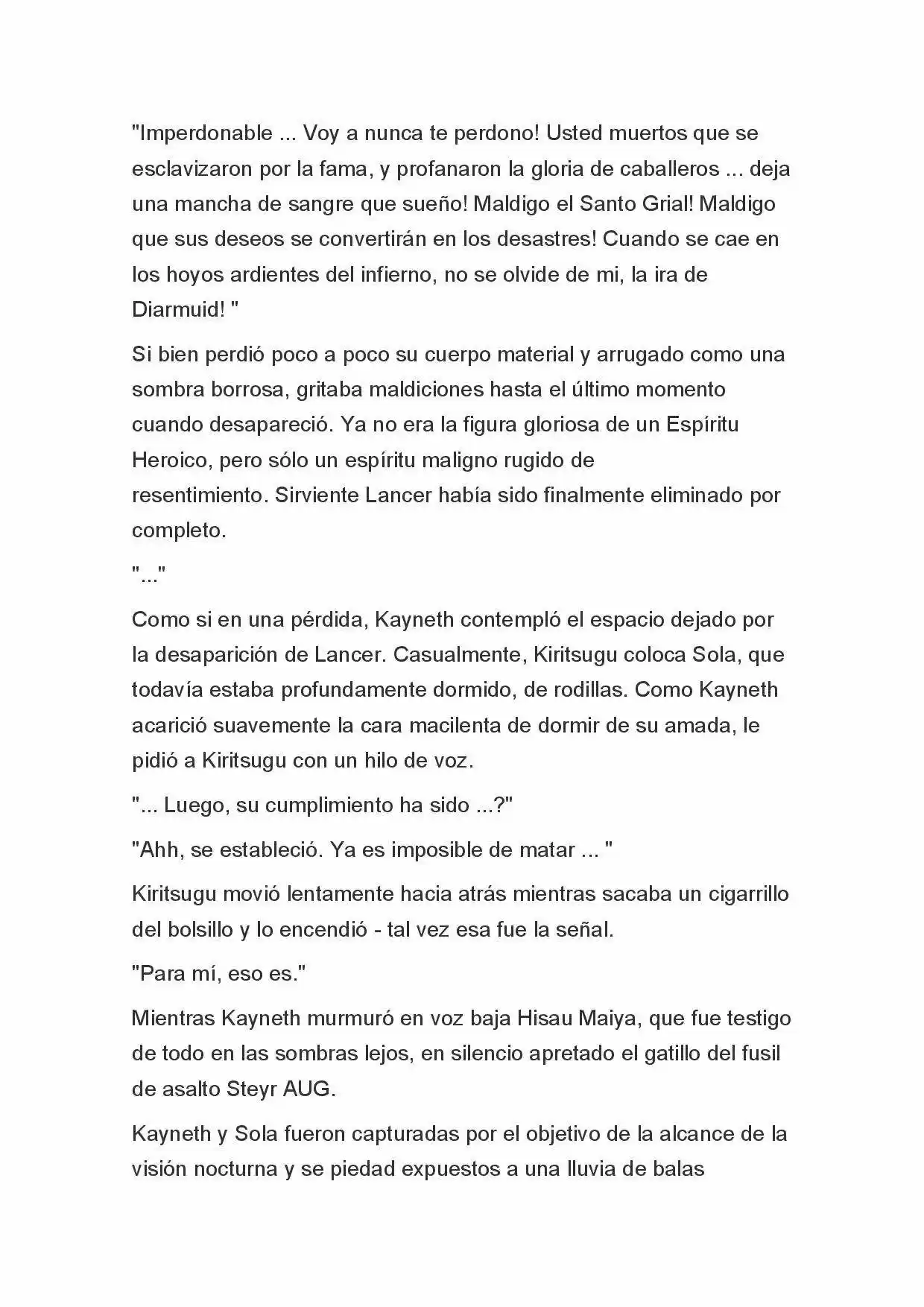 Fate Zero Novela capítulo 57 página 10