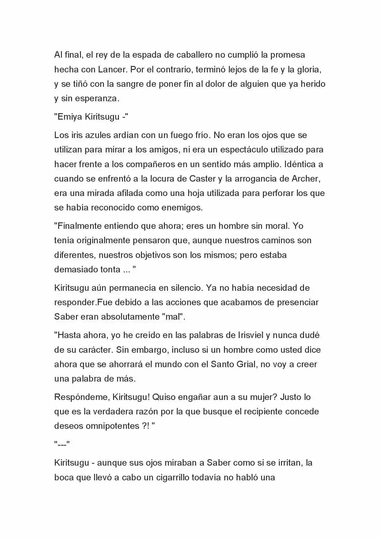 Fate Zero Novela capítulo 57 página 12