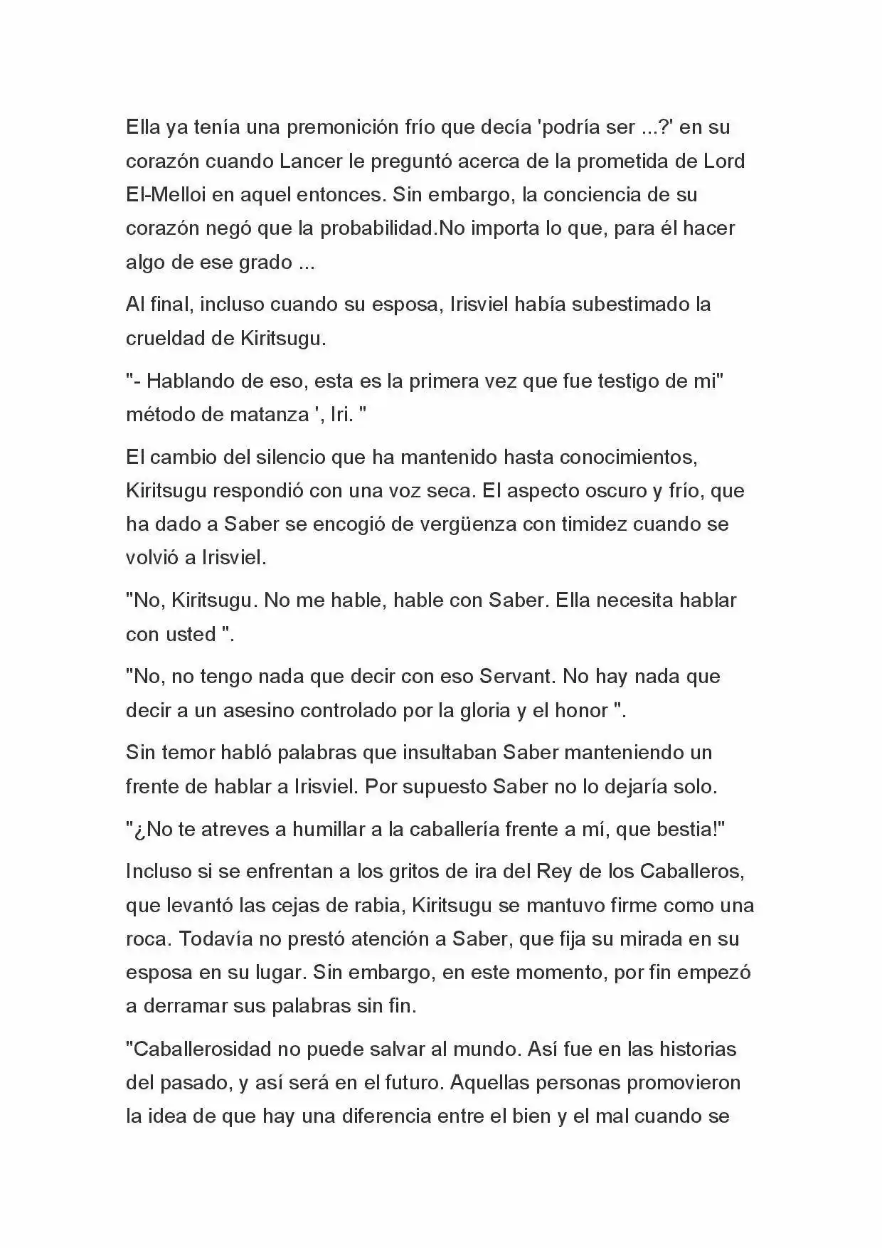 Fate Zero Novela capítulo 57 página 14