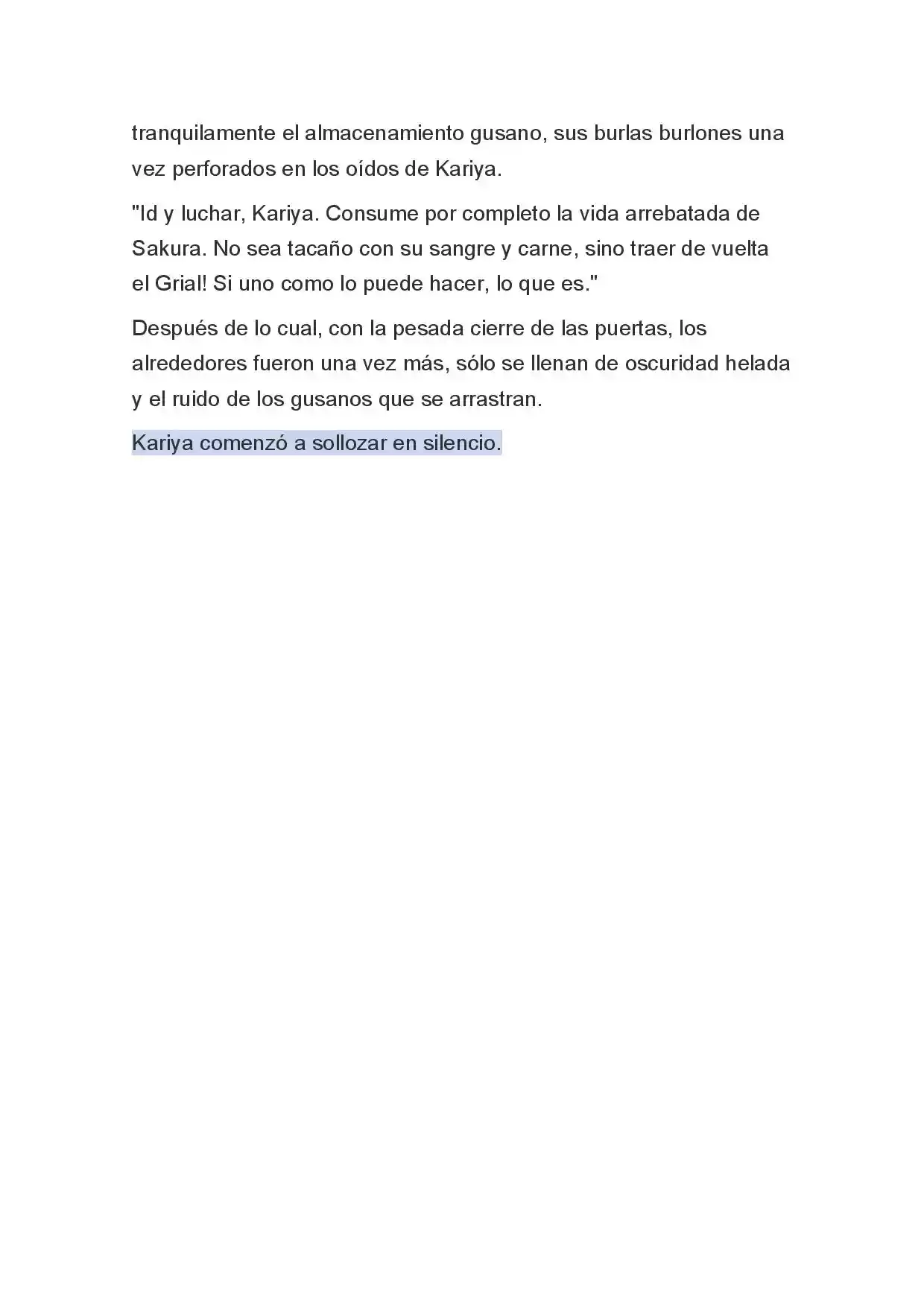 Fate Zero Novela capítulo 58 página 9