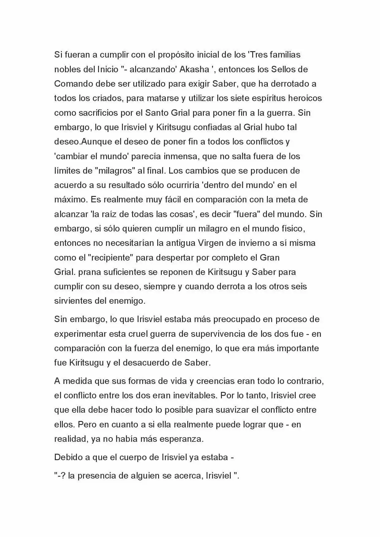 Fate Zero Novela capítulo 59 página 8