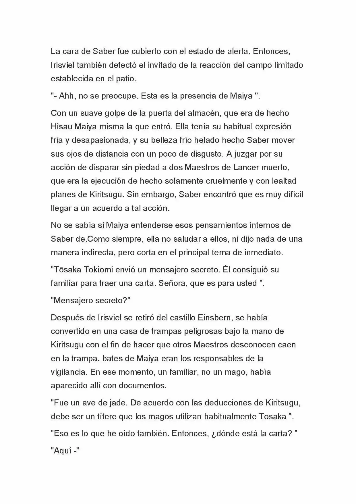 Fate Zero Novela capítulo 59 página 9