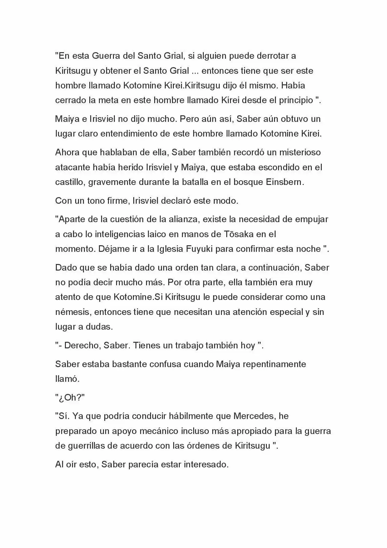Fate Zero Novela capítulo 59 página 13