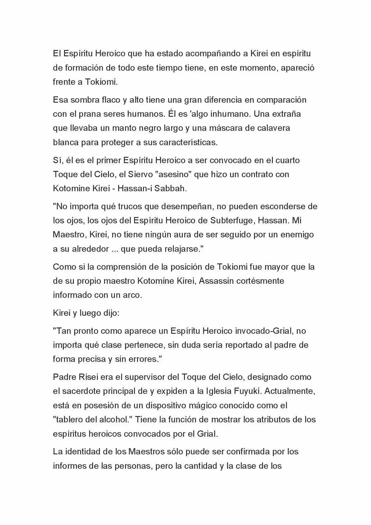 Fate Zero Novela capítulo 6 página 4
