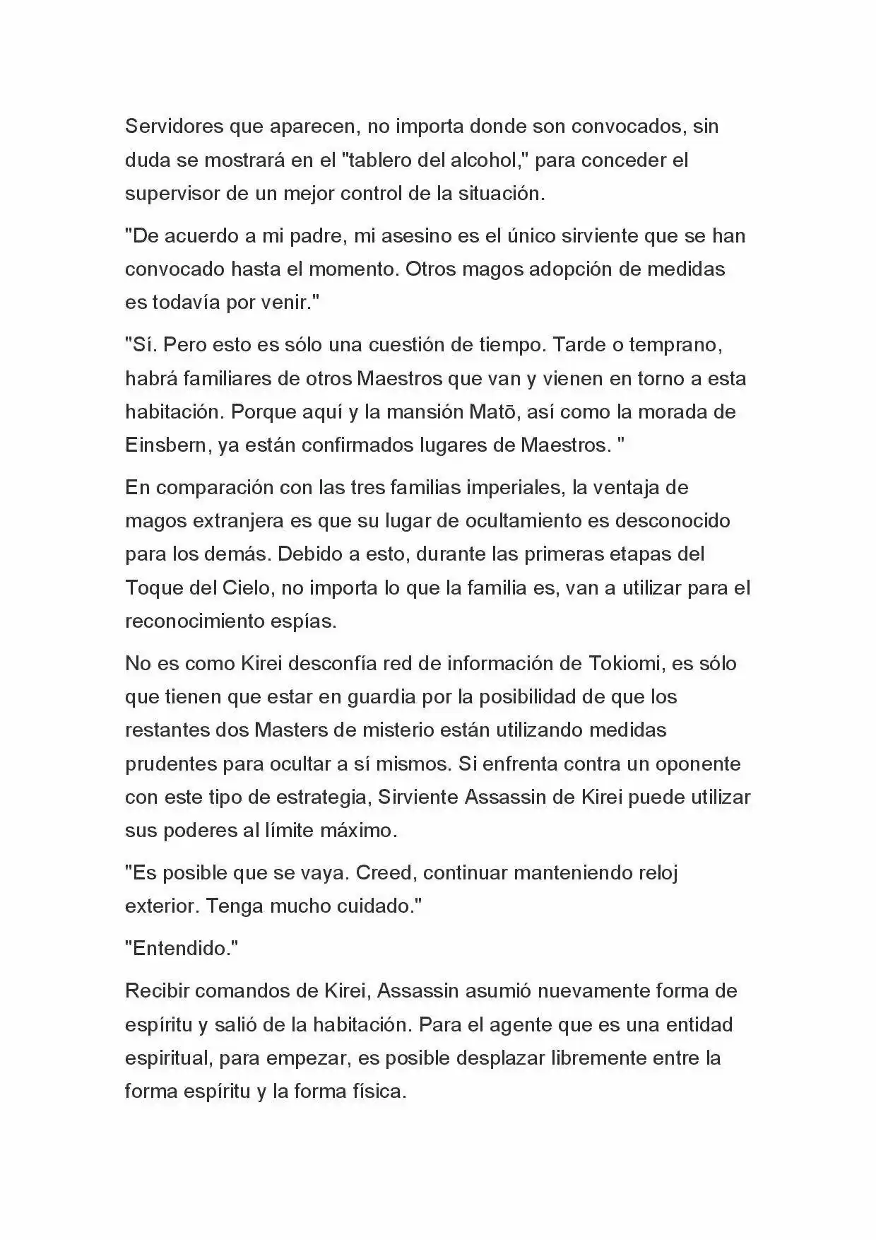 Fate Zero Novela capítulo 6 página 5