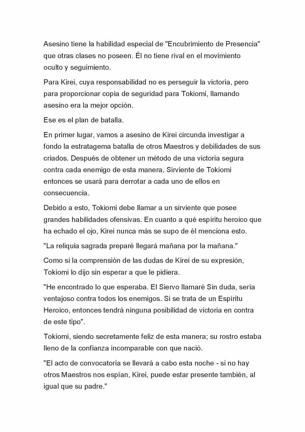 Fate Zero Novela capítulo 6 página 6