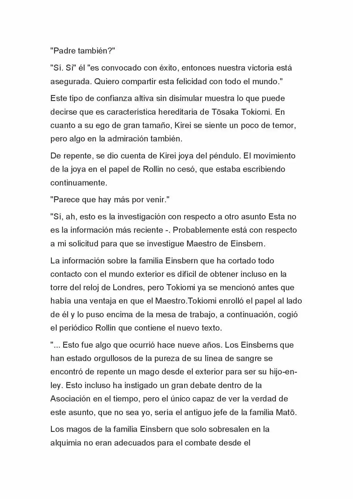 Fate Zero Novela capítulo 6 página 7