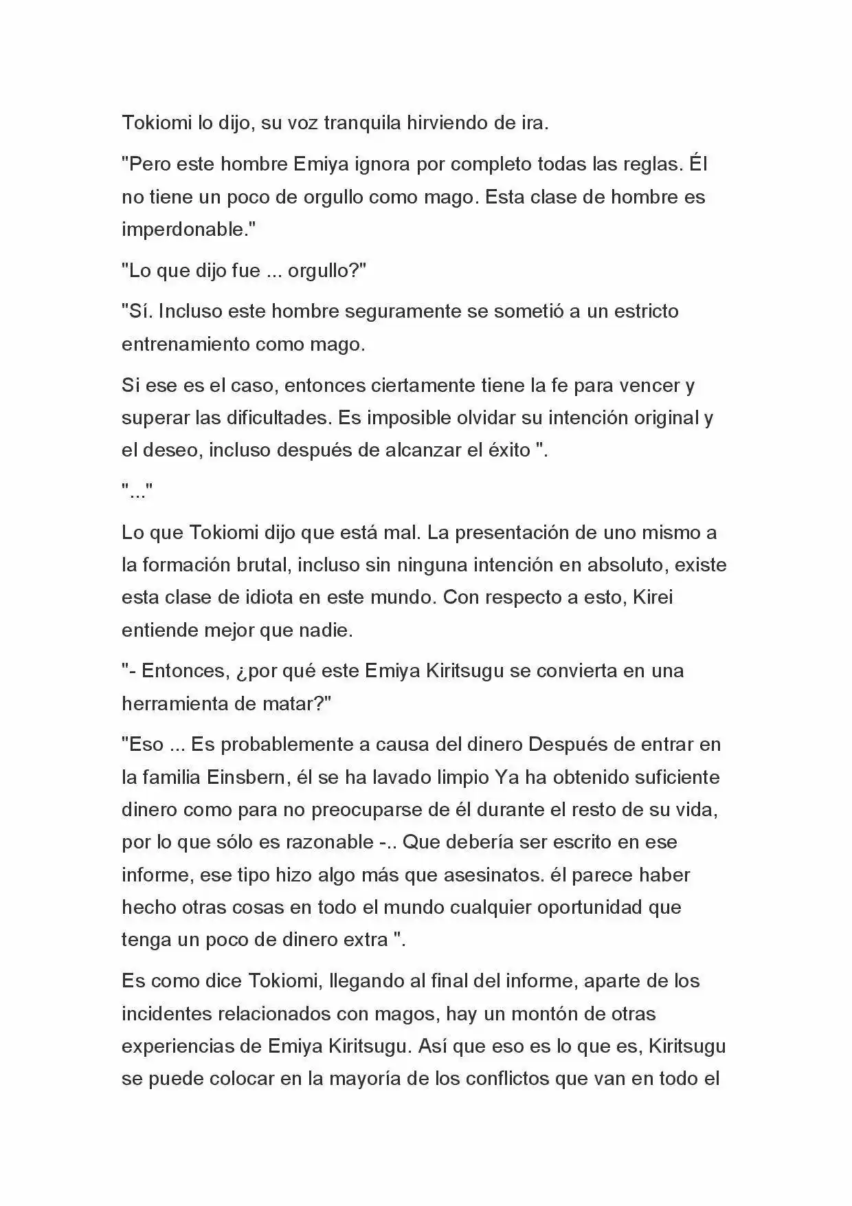 Fate Zero Novela capítulo 6 página 10