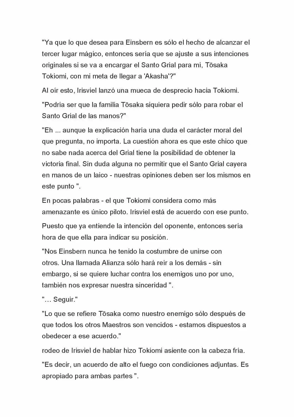 Fate Zero Novela capítulo 61 página 4