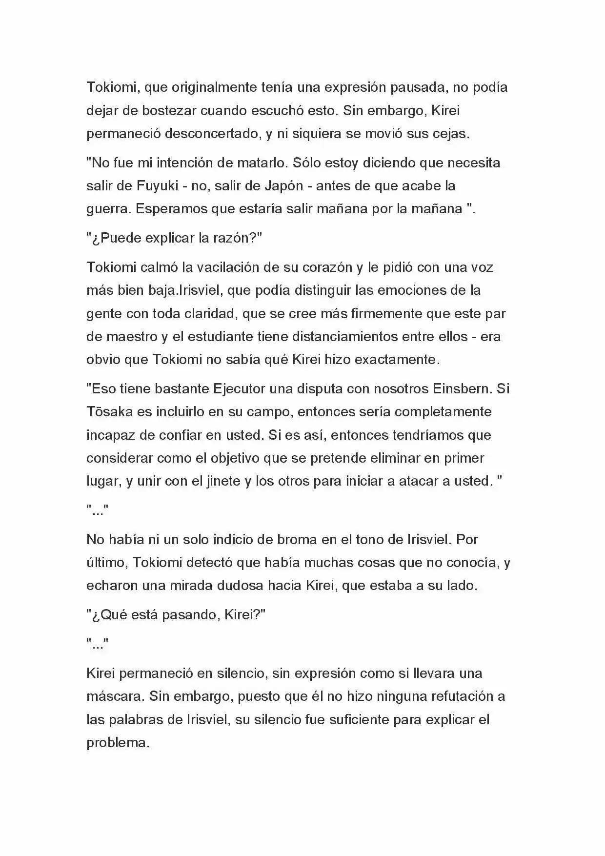 Fate Zero Novela capítulo 61 página 6