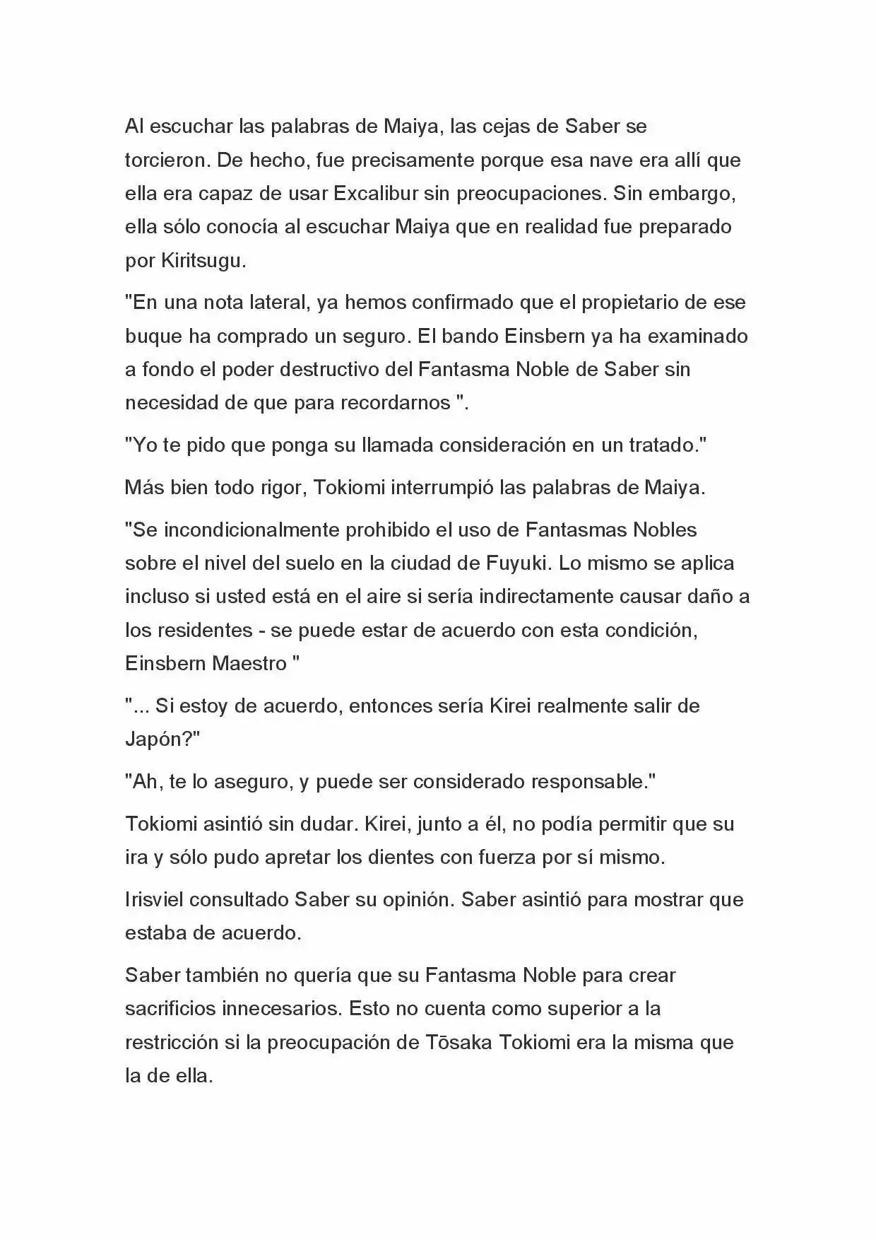 Fate Zero Novela capítulo 61 página 8