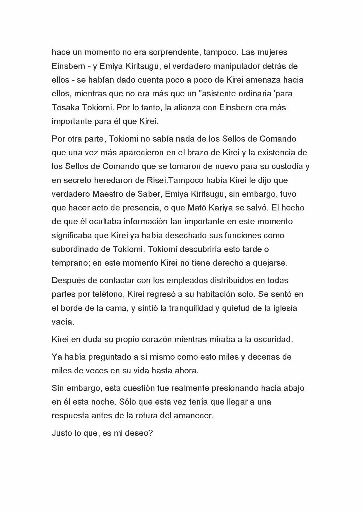 Fate Zero Novela capítulo 61 página 10