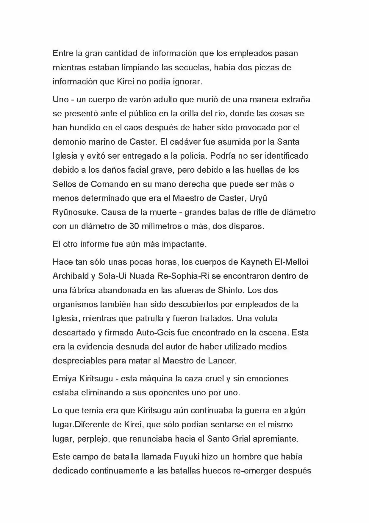 Fate Zero Novela capítulo 61 página 11