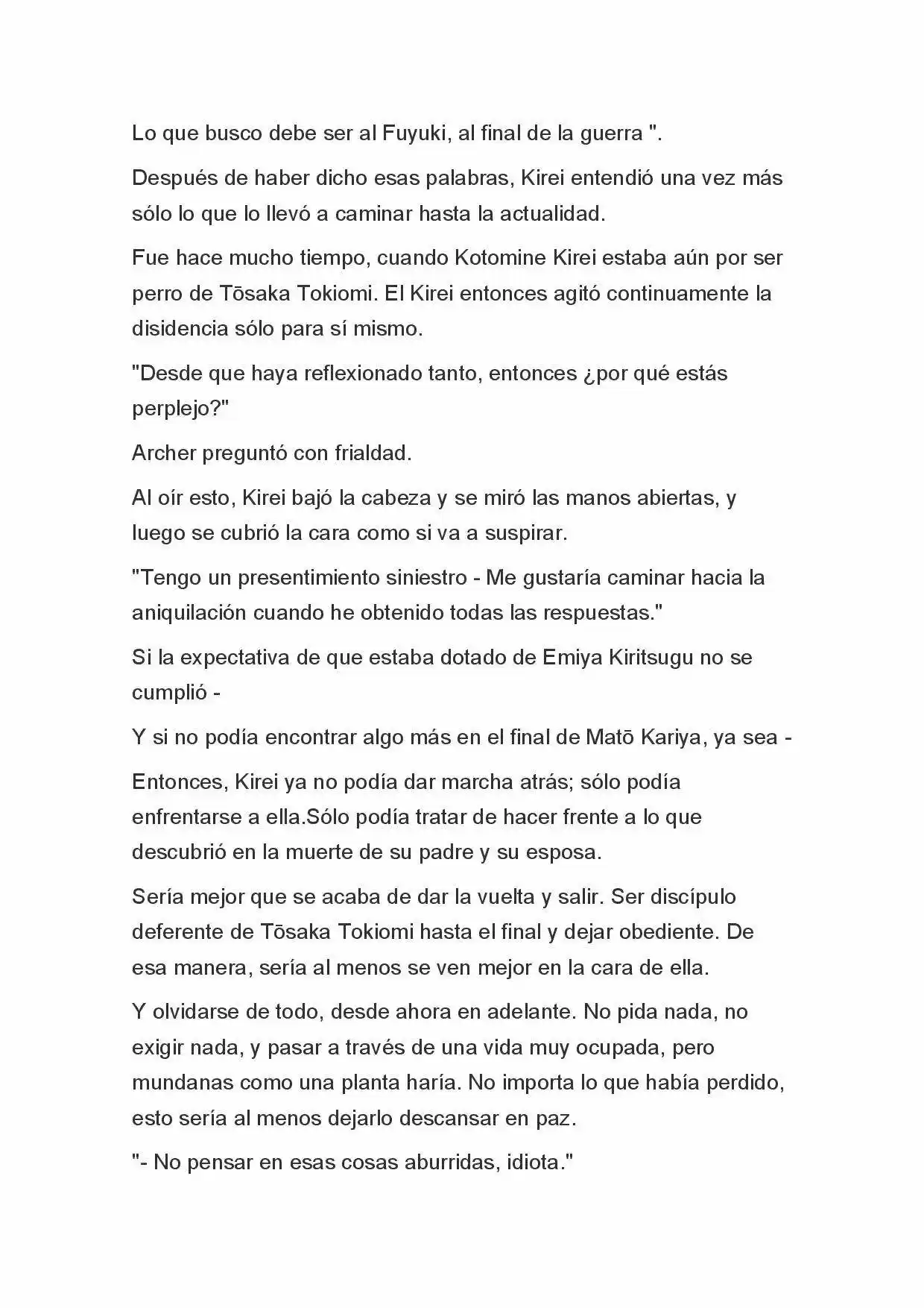 Fate Zero Novela capítulo 61 página 15