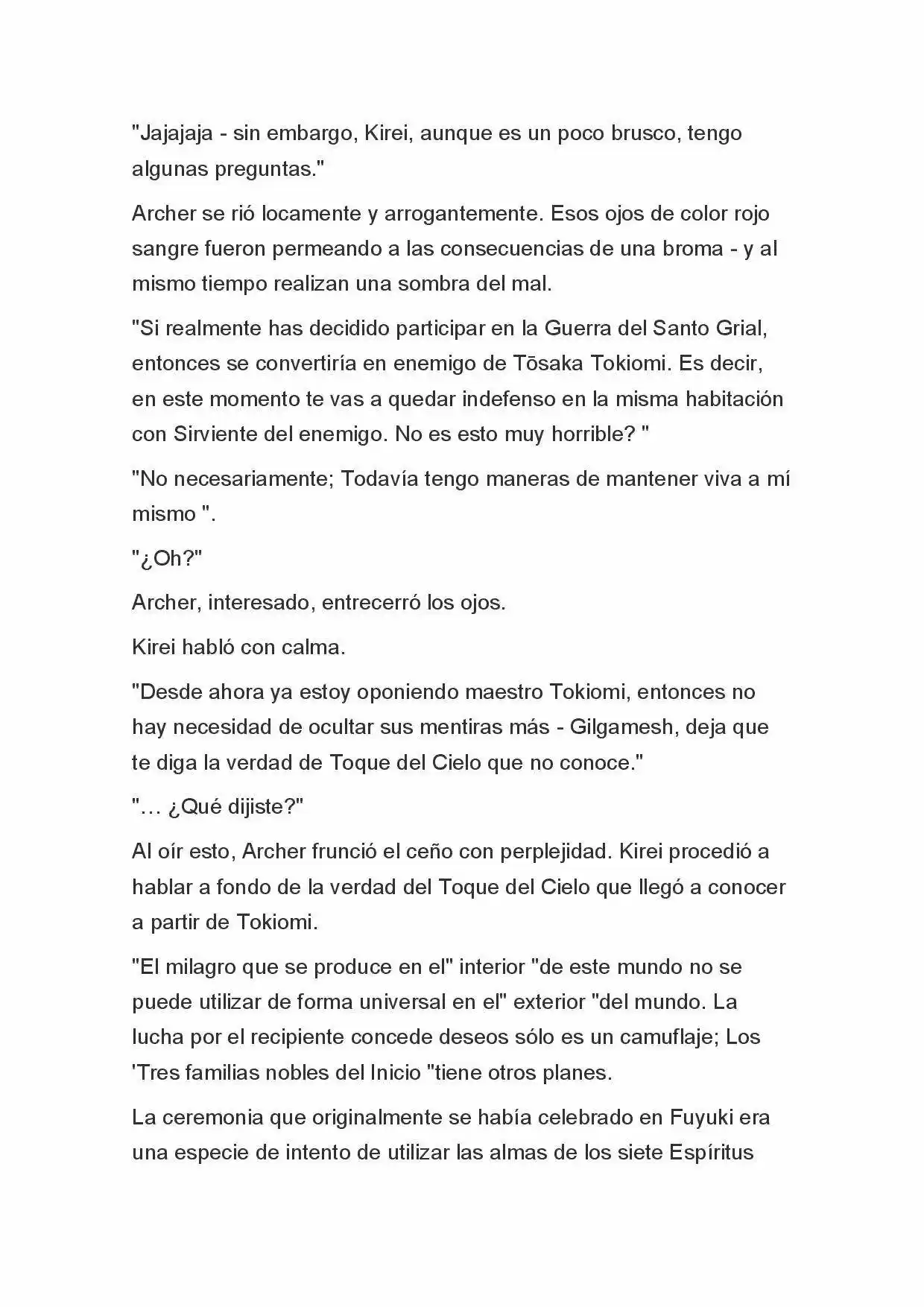 Fate Zero Novela capítulo 61 página 19
