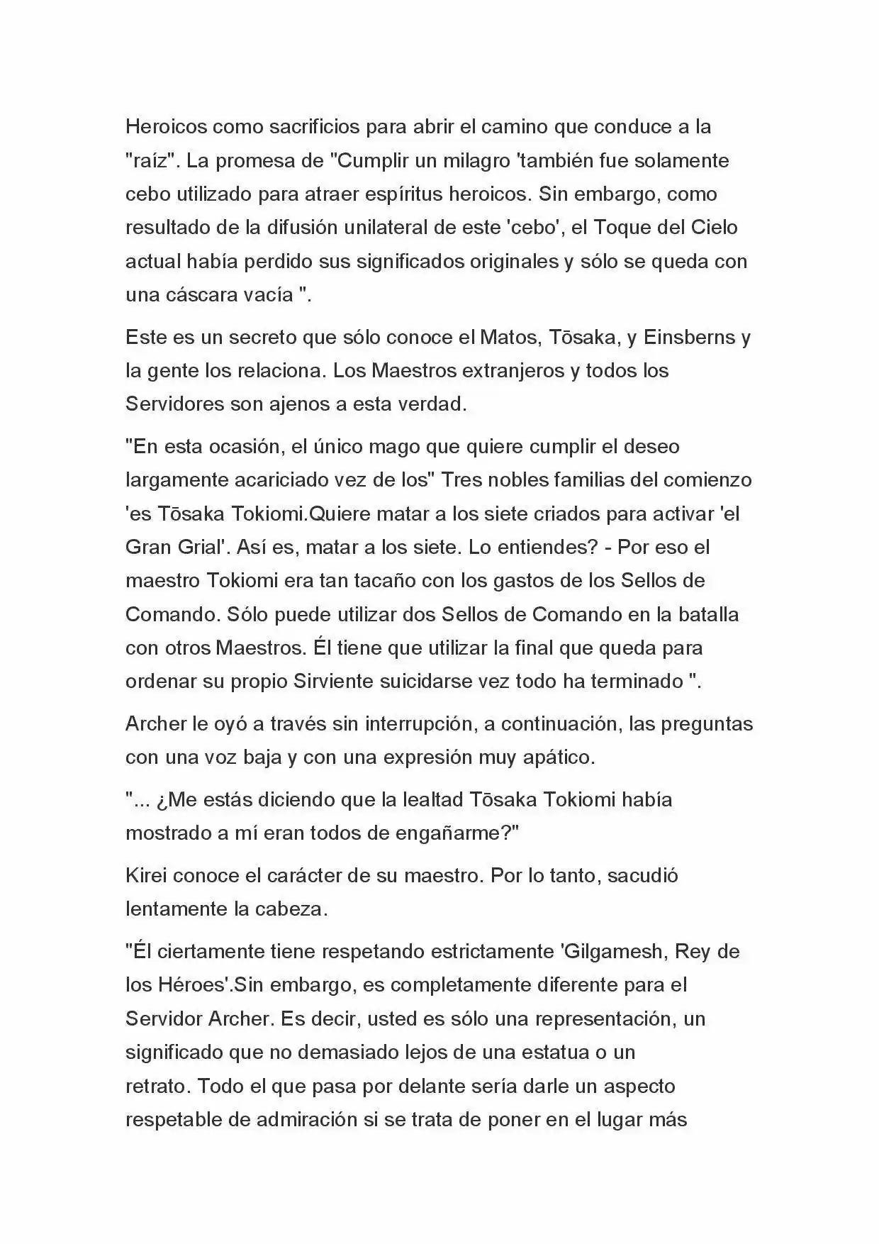 Fate Zero Novela capítulo 61 página 20