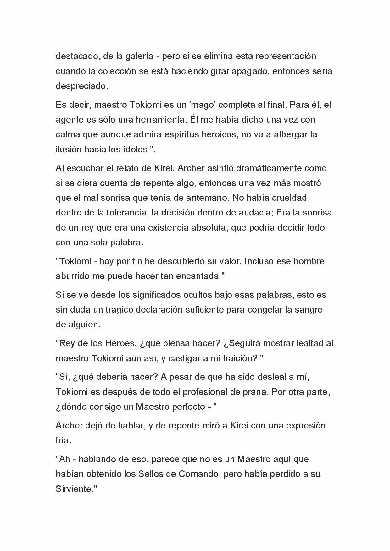 Fate Zero Novela capítulo 61 página 21