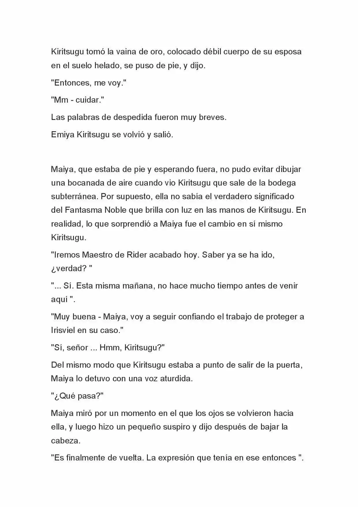 Fate Zero Novela capítulo 65 página 8