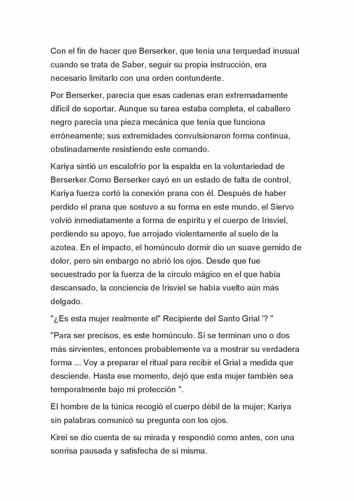 Fate Zero Novela capítulo 70 página 4