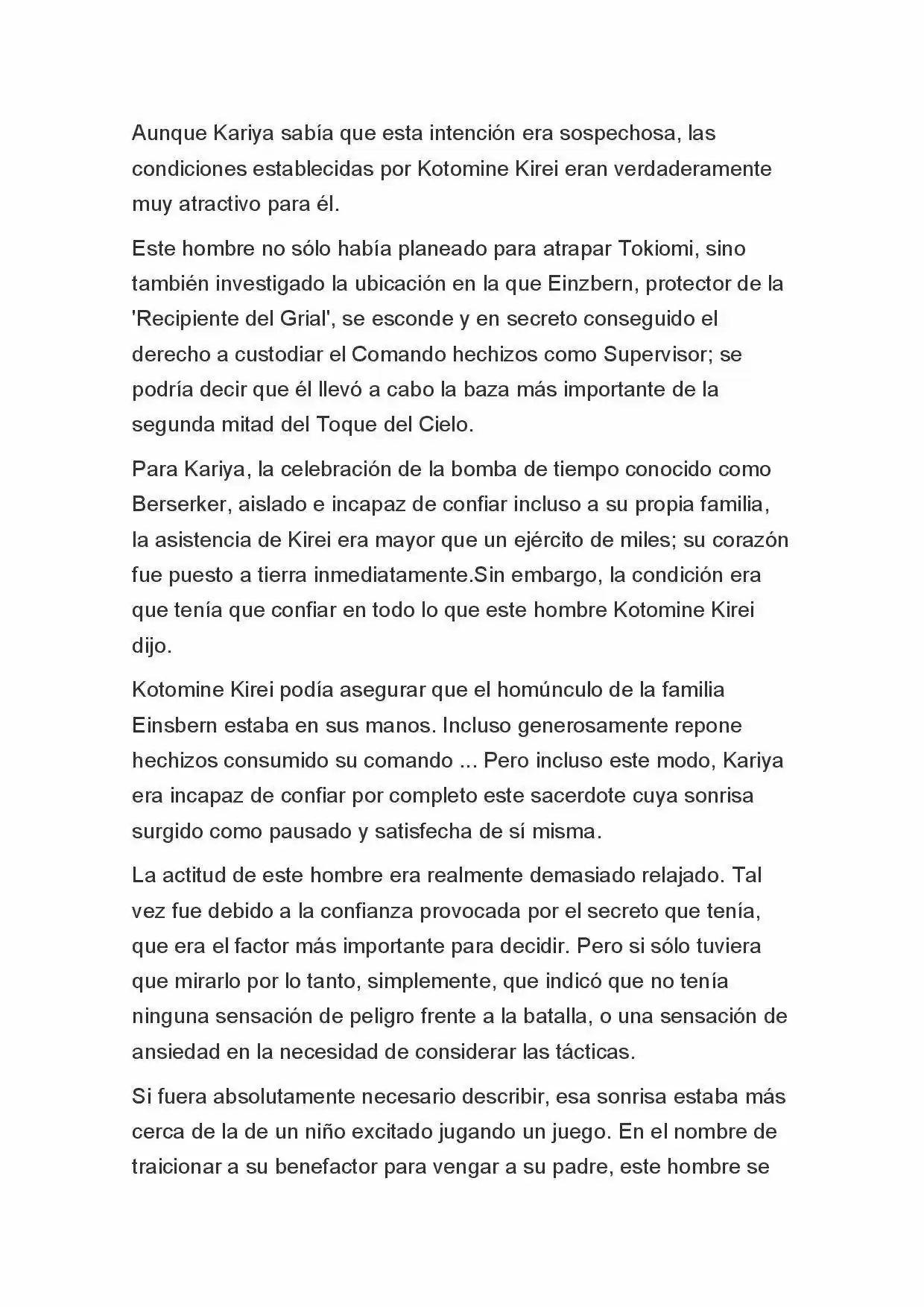 Fate Zero Novela capítulo 70 página 6
