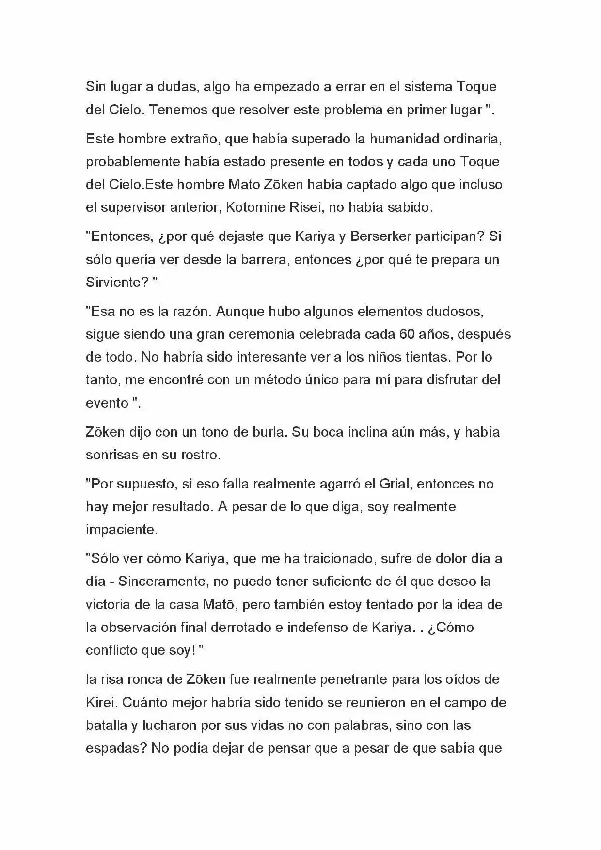 Fate Zero Novela capítulo 71 página 4