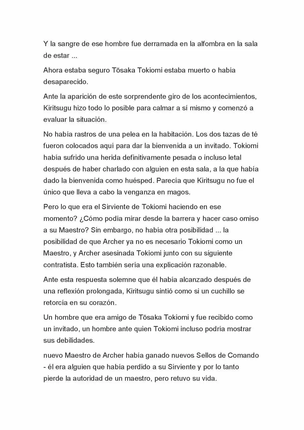 Fate Zero Novela capítulo 71 página 17