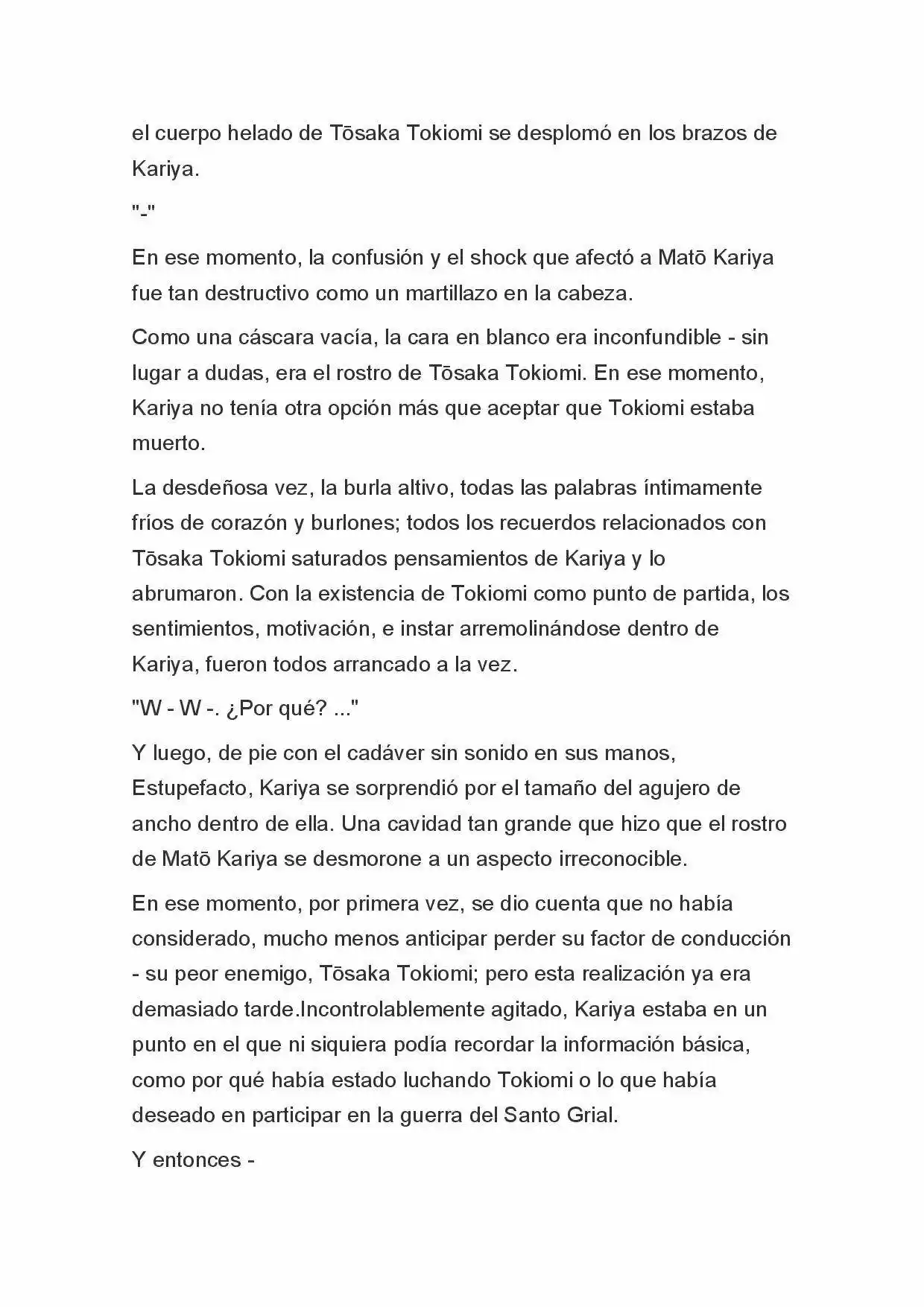 Fate Zero Novela capítulo 72 página 5