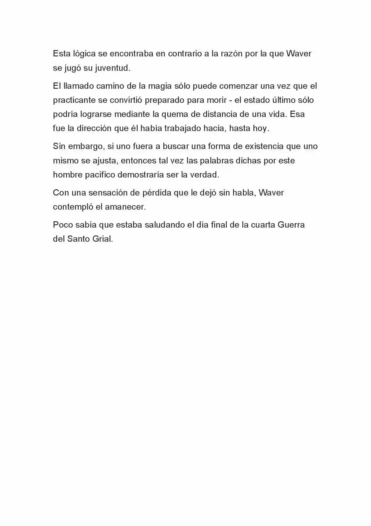 Fate Zero Novela capítulo 73 página 9