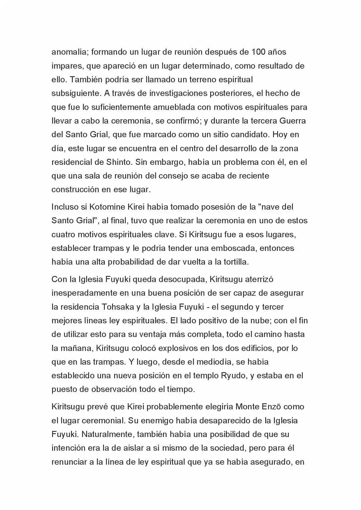 Fate Zero Novela capítulo 74 página 5