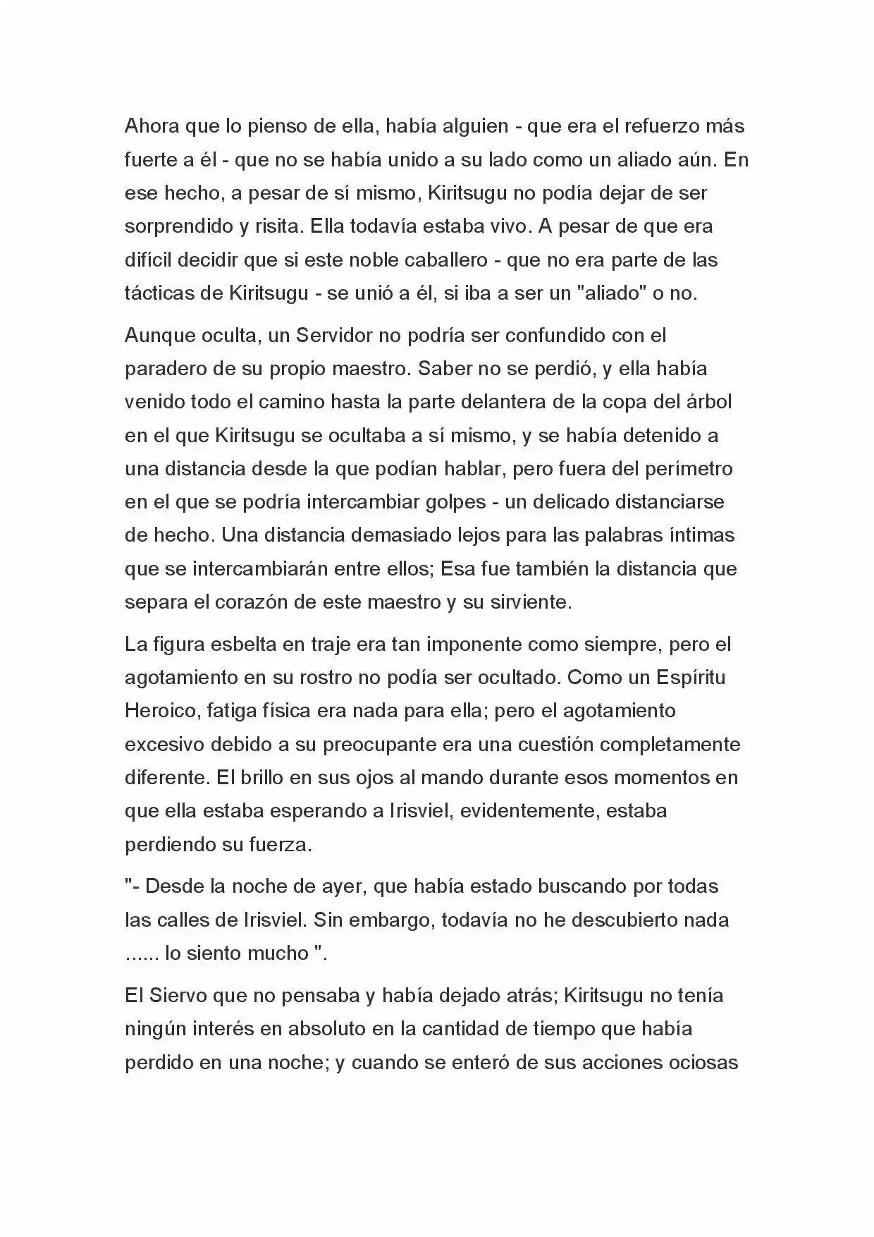 Fate Zero Novela capítulo 74 página 8