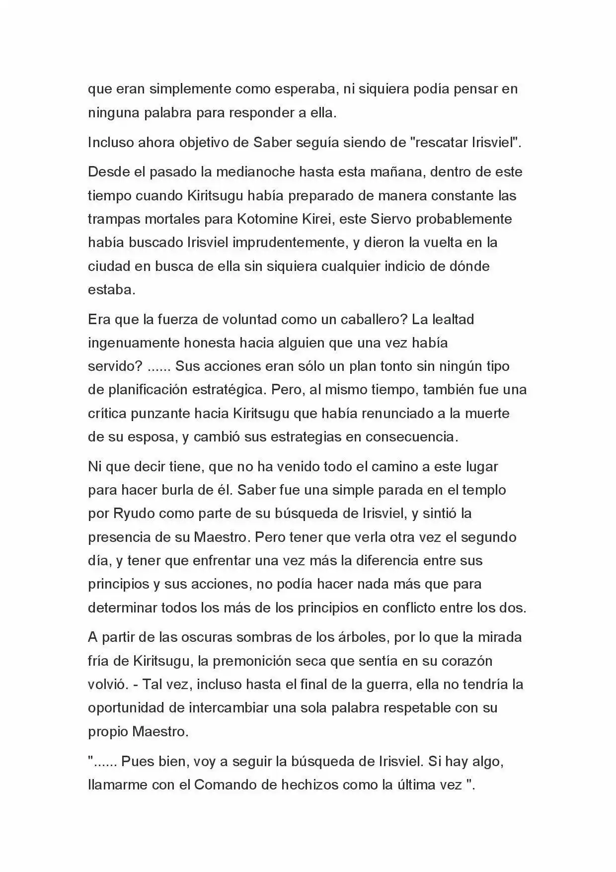 Fate Zero Novela capítulo 74 página 9