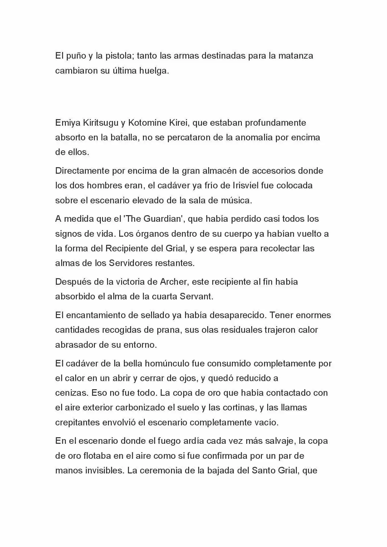 Fate Zero Novela capítulo 83 página 18