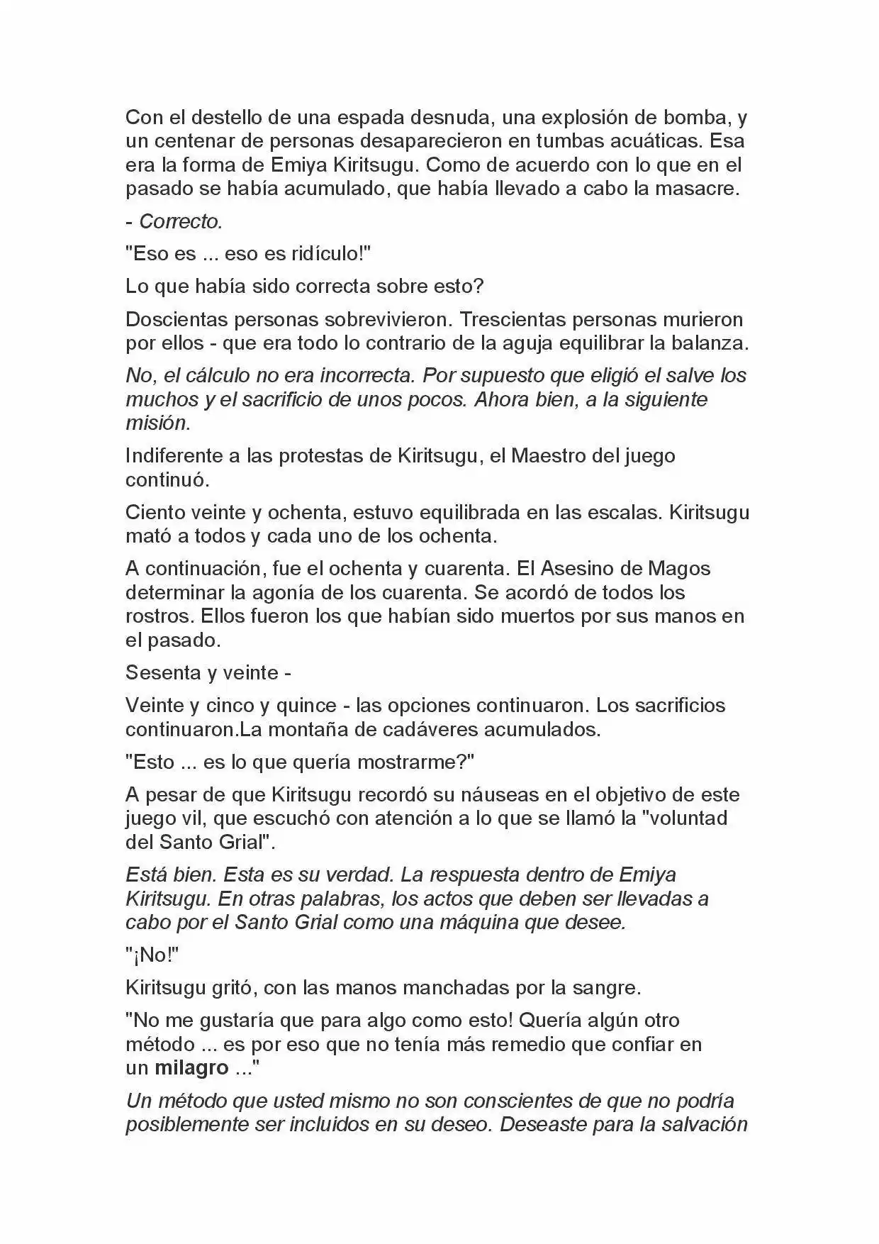 Fate Zero Novela capítulo 85 página 6