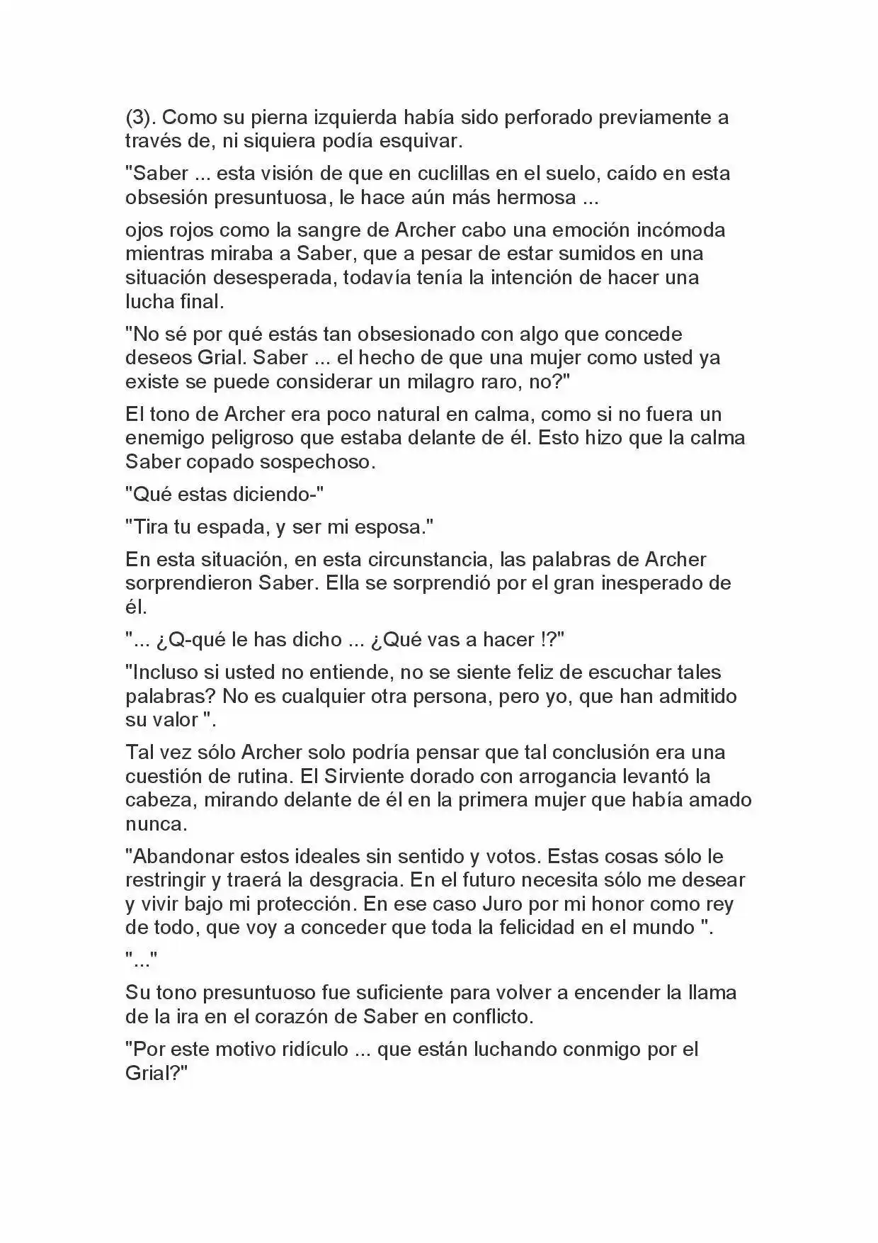 Fate Zero Novela capítulo 86 página 4