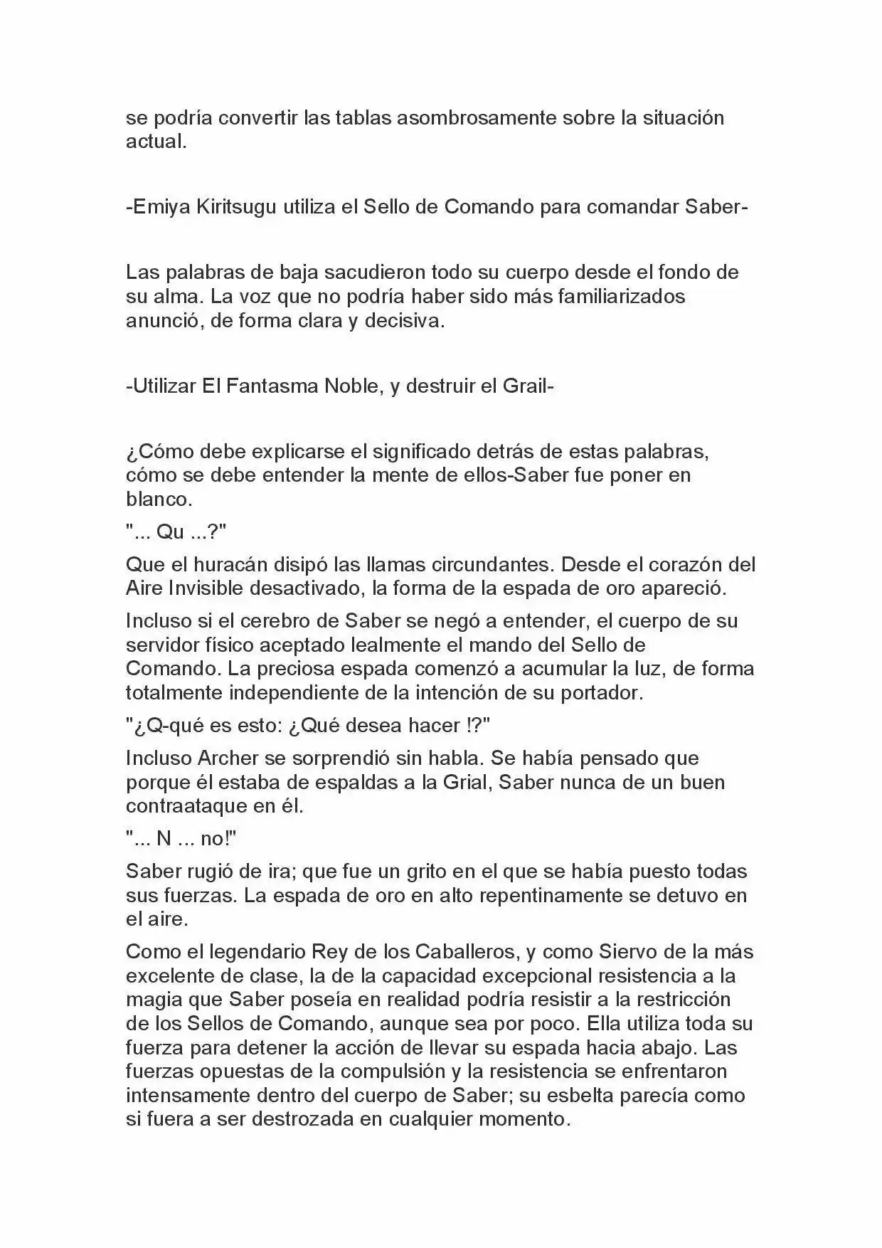 Fate Zero Novela capítulo 86 página 7