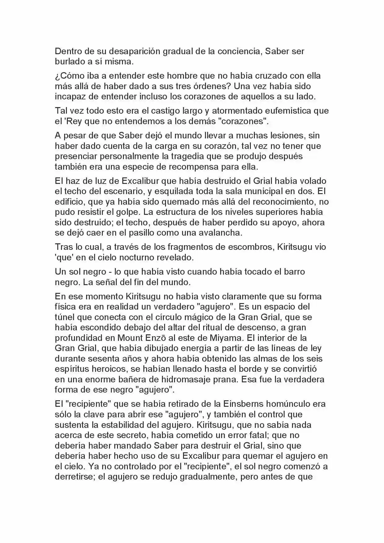 Fate Zero Novela capítulo 86 página 10