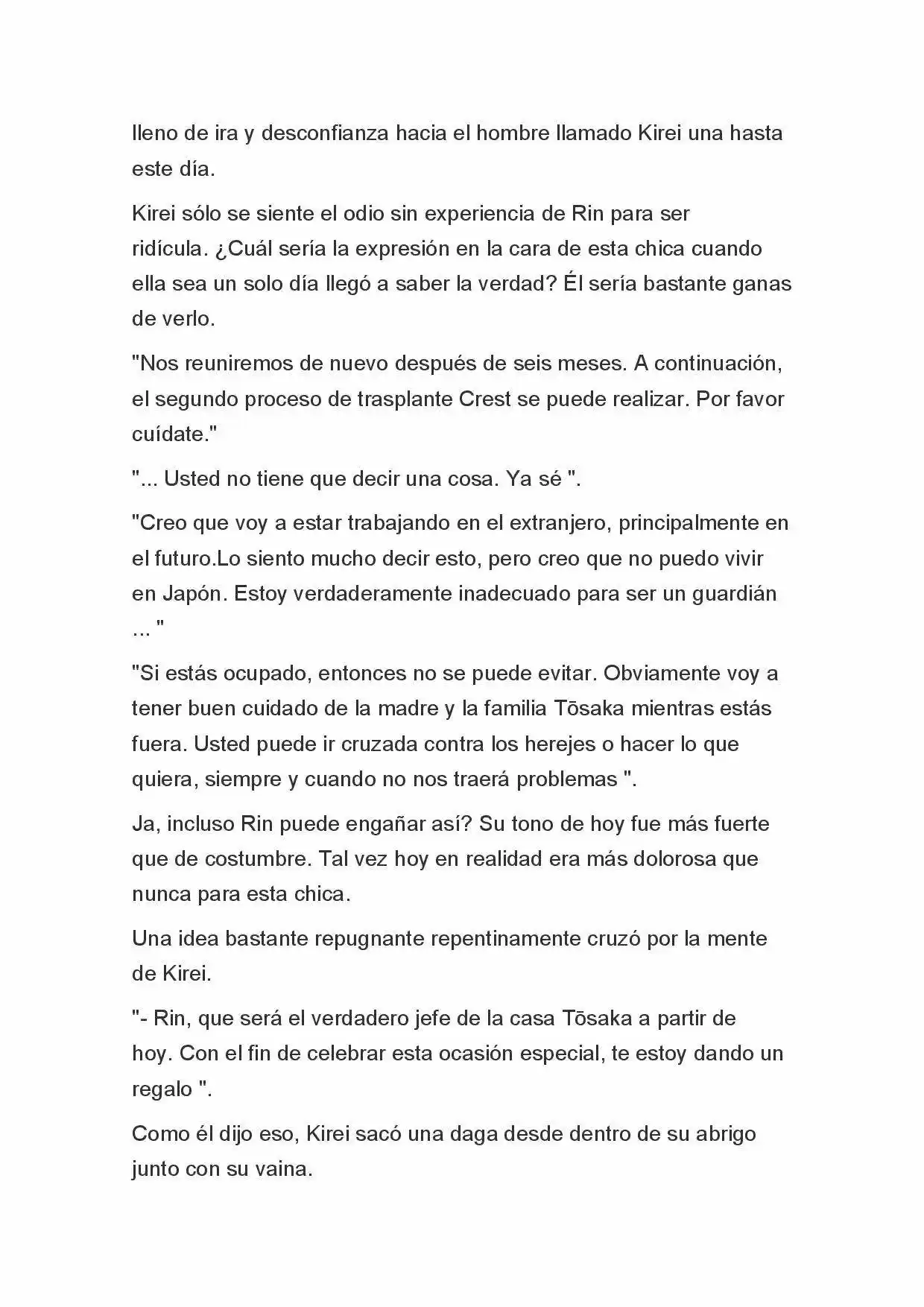 Fate Zero Novela capítulo 91 página 7